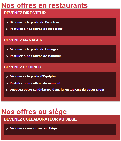 Découvrez et postuler aux offres de recrutement de Quick